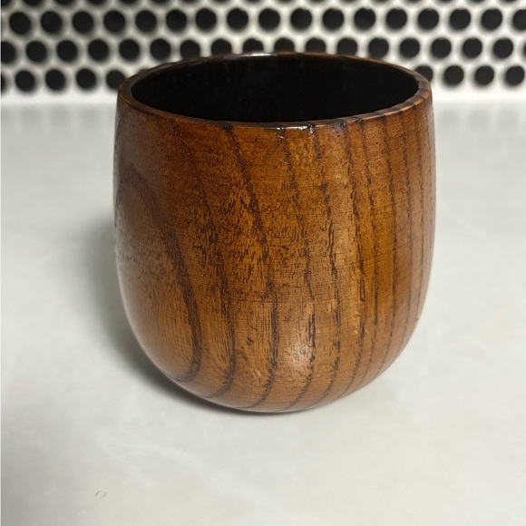 Other - Elegant Brown Wooden Bourbon Glass